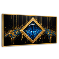 Cuadros Decorativos Canvas Revolution | Diamante Zafiro | Panoramico | Portada | Marco Madera