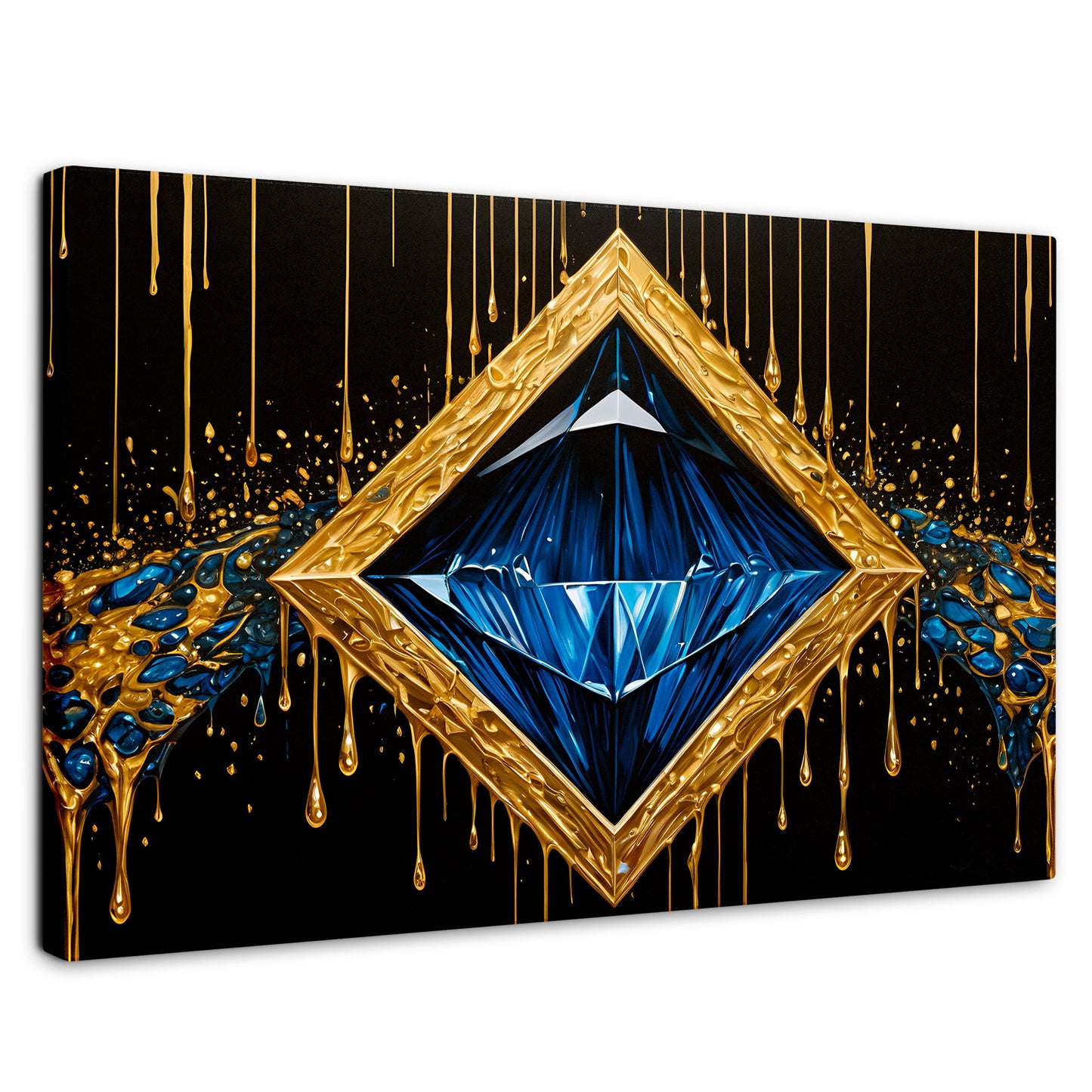 Cuadros Decorativos Canvas Revolution | Diamante Zafiro | Rectangular | Portada | Marco SinMarco