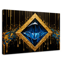 Cuadros Decorativos Canvas Revolution | Diamante Zafiro | Rectangular | Portada | Marco SinMarco