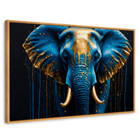 Cuadros Decorativos Canvas Revolution | Elefante Celestial | Rectangular | Portada | Marco Madera