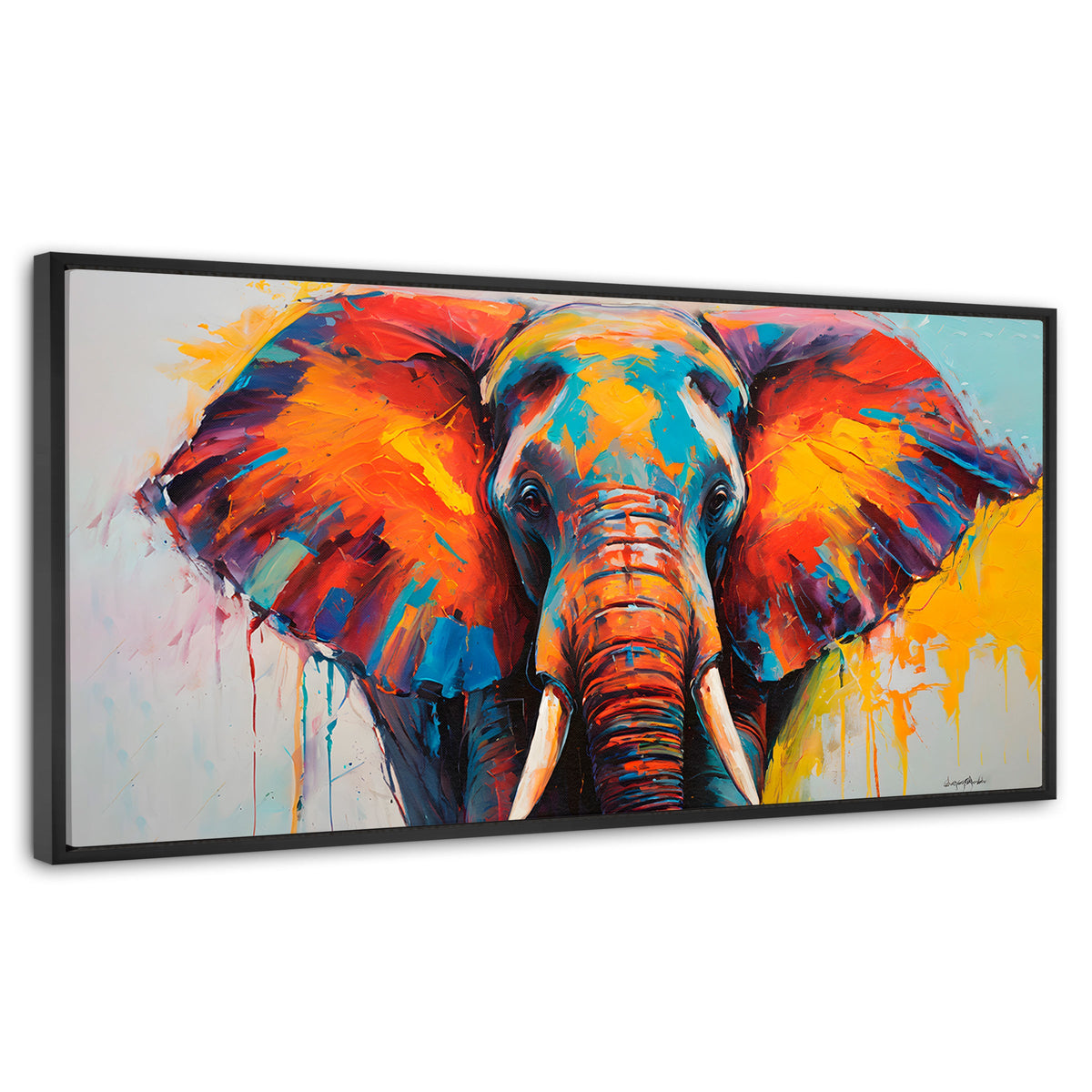 Cuadros Decorativos Canvas Revolution | Elefante Marfil | Panoramico | Portada