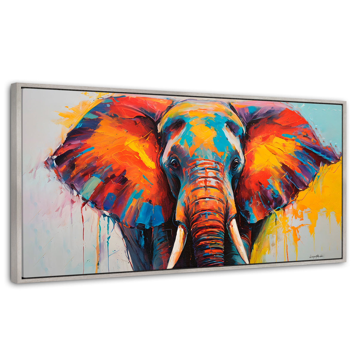 Cuadros Decorativos Canvas Revolution | Elefante Marfil | Panoramico | Portada