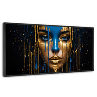 Cuadros Decorativos Canvas Revolution | Elegancia Liquida | Panoramico | Portada | Marco Negro