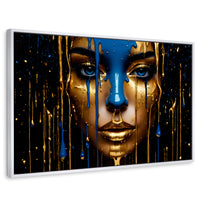 Cuadros Decorativos Canvas Revolution | Elegancia Liquida | Rectangular | Portada | Marco Blanco