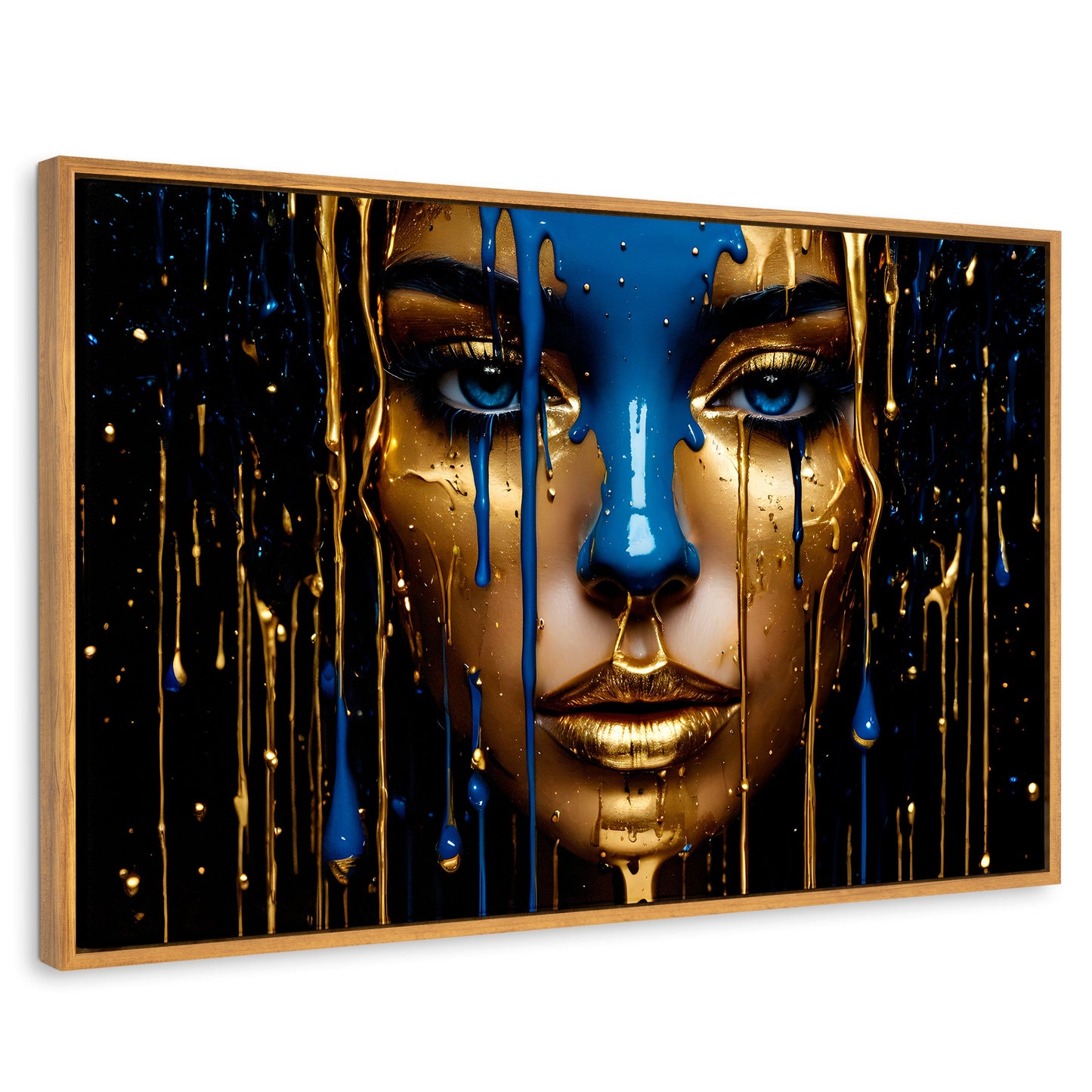 Cuadros Decorativos Canvas Revolution | Elegancia Liquida | Rectangular | Portada | Marco Madera