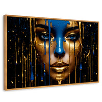 Cuadros Decorativos Canvas Revolution | Elegancia Liquida | Rectangular | Portada | Marco Madera