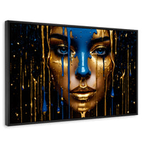 Cuadros Decorativos Canvas Revolution | Elegancia Liquida | Rectangular | Portada | Marco Negro