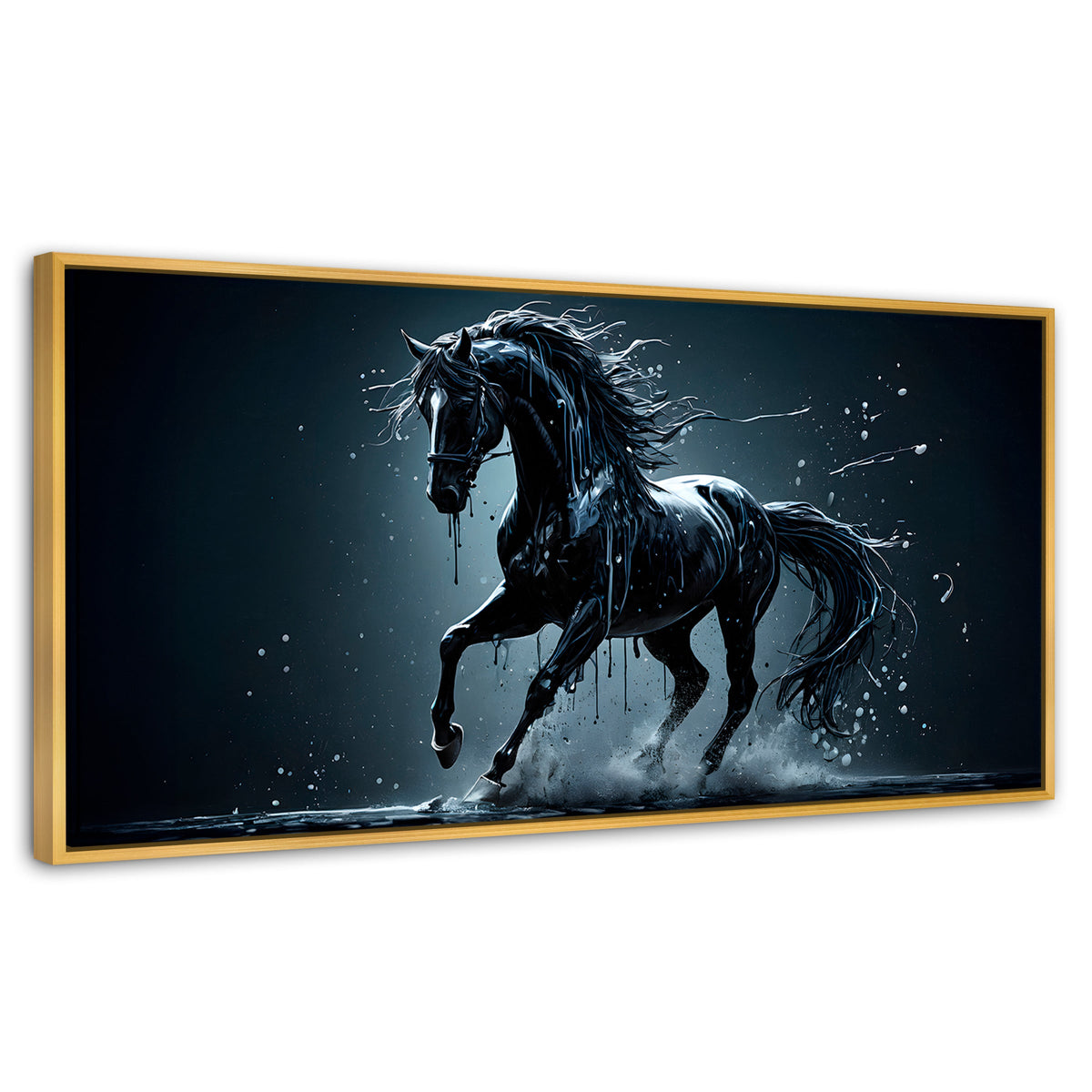 Cuadros Decorativos Canvas Revolution | Elegancia Nocturna | Panoramico | Portada | Marco Madera