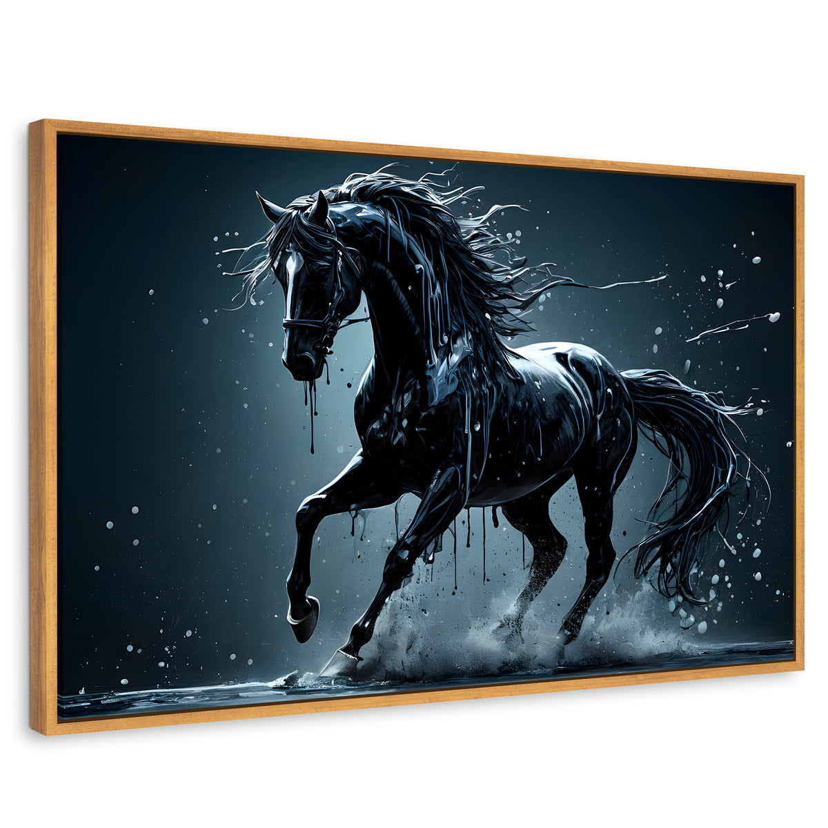 Cuadros Decorativos Canvas Revolution | Elegancia Nocturna | Rectangular | Portada | Marco Madera