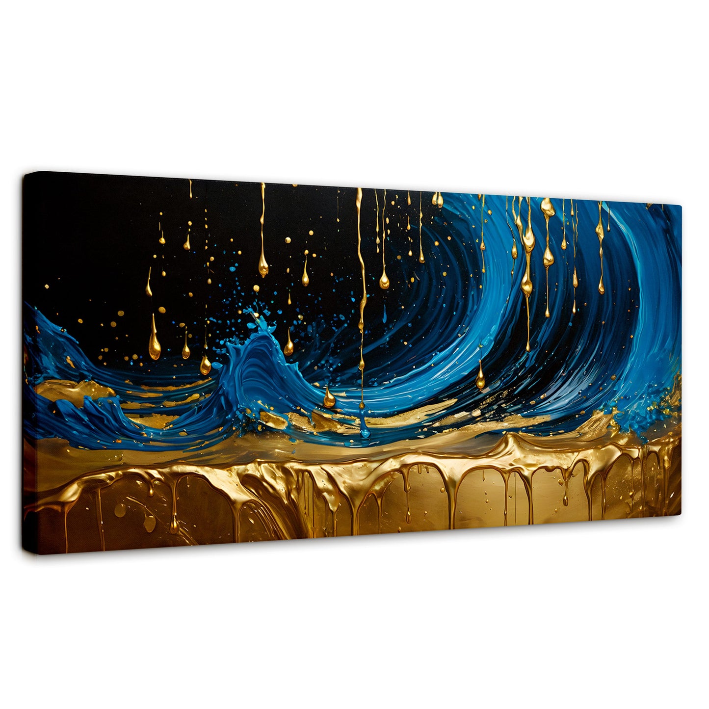 Cuadros Decorativos Canvas Revolution | Elegancia Zafiro | Panoramico | Portada | Marco SinMarco