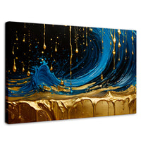 Cuadros Decorativos Canvas Revolution | Elegancia Zafiro | Rectangular | Portada | Marco SinMarco