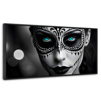 Cuadros Decorativos Canvas Revolution | Encanto Y Azul | Panoramico | Portada | Marco Plateado