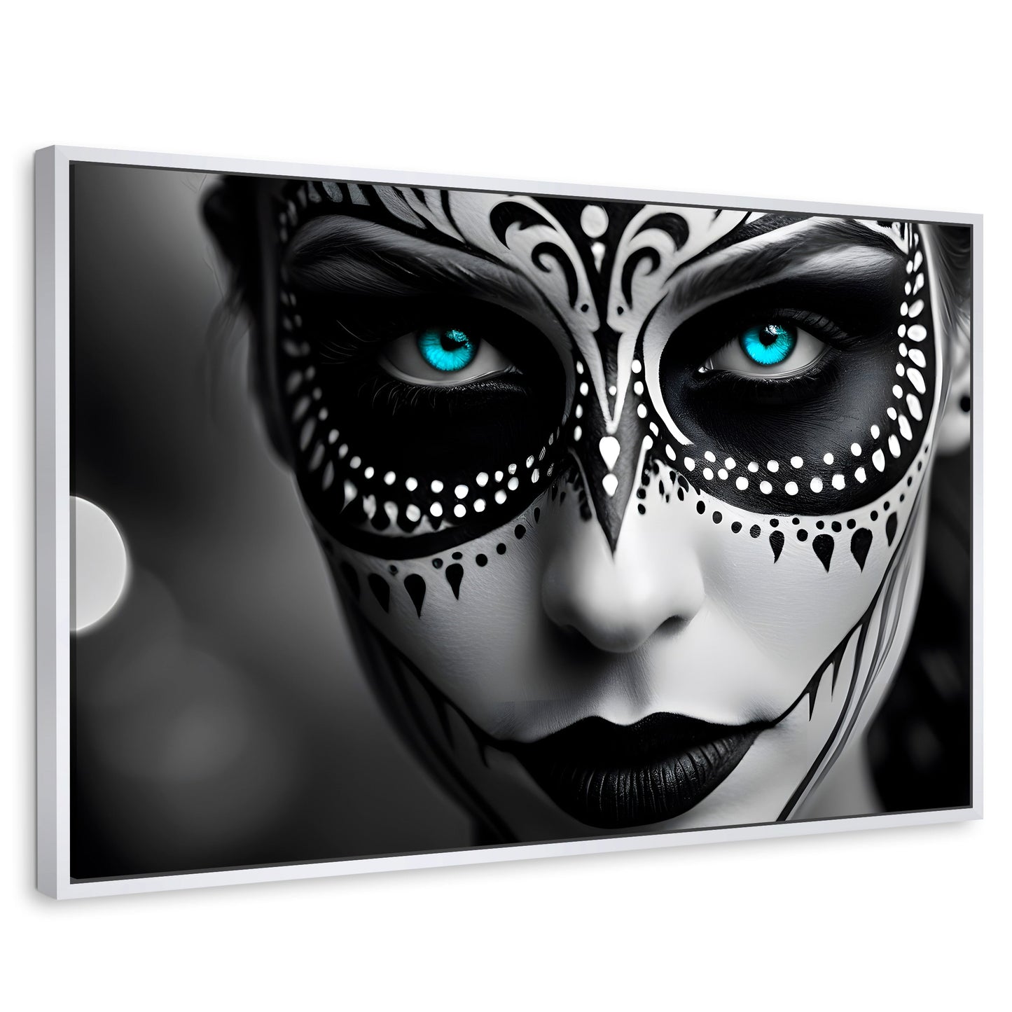 Cuadros Decorativos Canvas Revolution | Encanto Y Azul | Rectangular | Portada | Marco Blanco