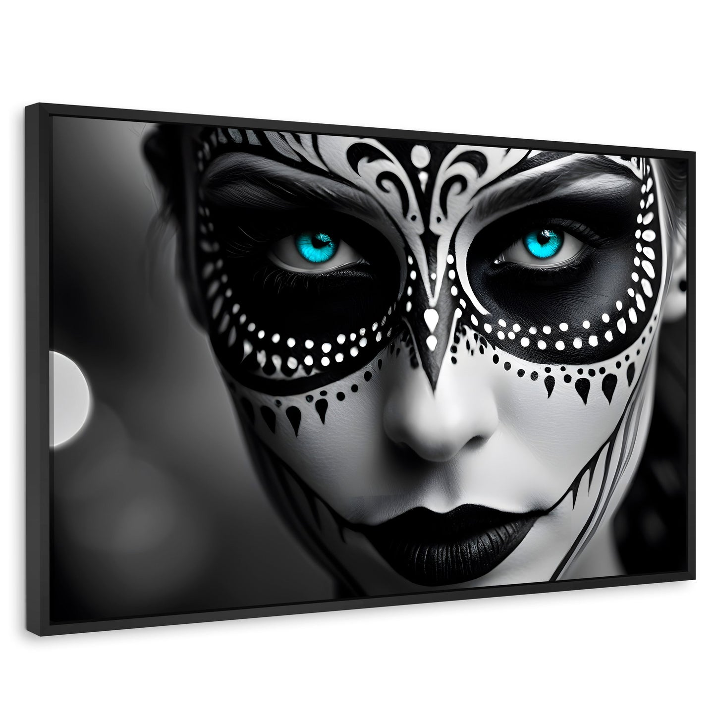 Cuadros Decorativos Canvas Revolution | Encanto Y Azul | Rectangular | Portada | Marco Negro