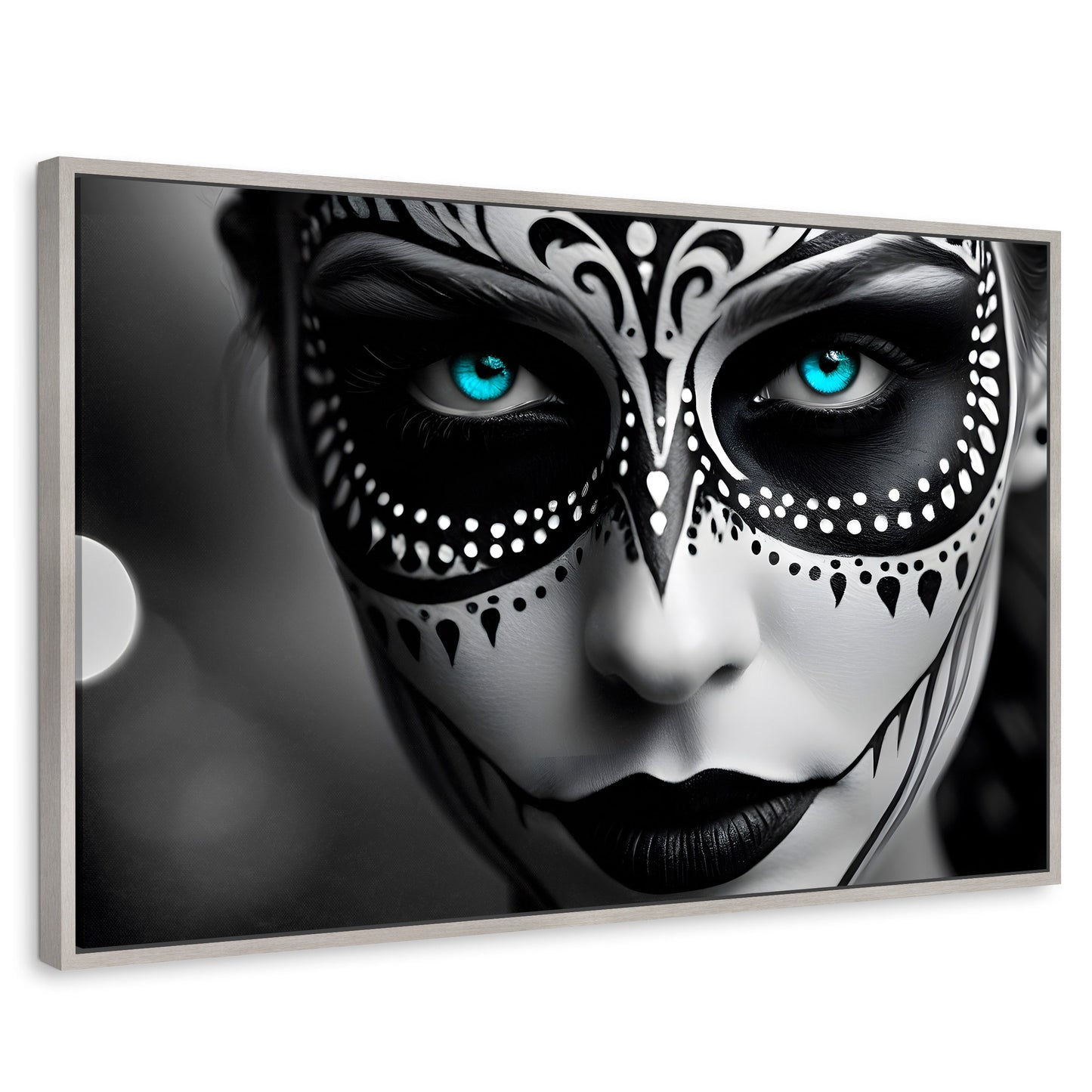 Cuadros Decorativos Canvas Revolution | Encanto Y Azul | Rectangular | Portada | Marco Plateado