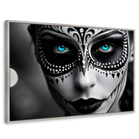 Cuadros Decorativos Canvas Revolution | Encanto Y Azul | Rectangular | Portada | Marco Plateado