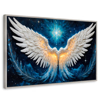 Cuadros Decorativos Canvas Revolution | Esencia Angelical | Rectangular | Portada | Marco Plateado