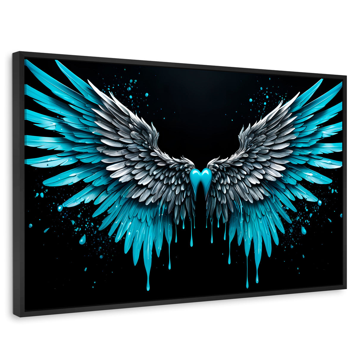 Cuadros Decorativos Canvas Revolution | Esencia De Angeles | Rectangular | Portada | Marco Negro