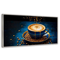 Cuadros Decorativos Canvas Revolution | Esencias Doradas | Panoramico | Portada | Marco Blanco