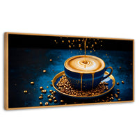 Cuadros Decorativos Canvas Revolution | Esencias Doradas | Panoramico | Portada | Marco Negro