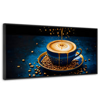 Cuadros Decorativos Canvas Revolution | Esencias Doradas | Panoramico | Portada | Marco Plateado