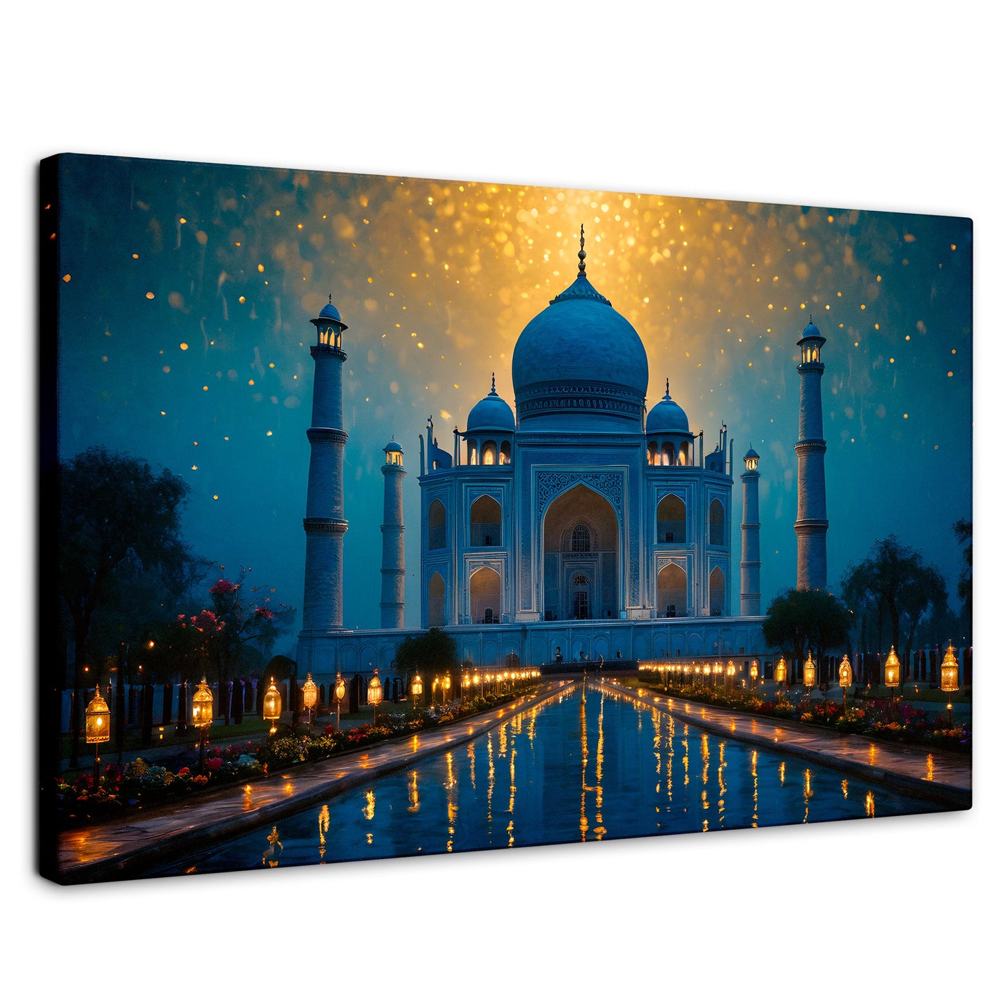 Cuadros Decorativos Canvas Revolution | Estrellas Taj Mahal | Rectangular | Portada | Marco SinMarco