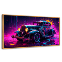 Cuadros Decorativos Canvas Revolution | Explosion Retro | Panoramico | Portada | Marco Negro