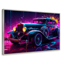 Cuadros Decorativos Canvas Revolution | Explosion Retro | Rectangular | Portada | Marco Plateado