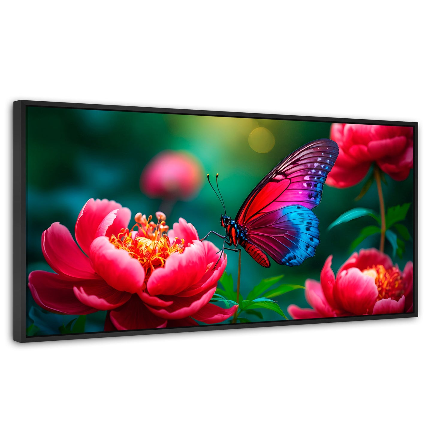 Cuadros Decorativos Canvas Revolution | Flor De Pasion | Panoramico | Portada | Marco Plateado