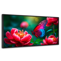 Cuadros Decorativos Canvas Revolution | Flor De Pasion | Panoramico | Portada | Marco Plateado