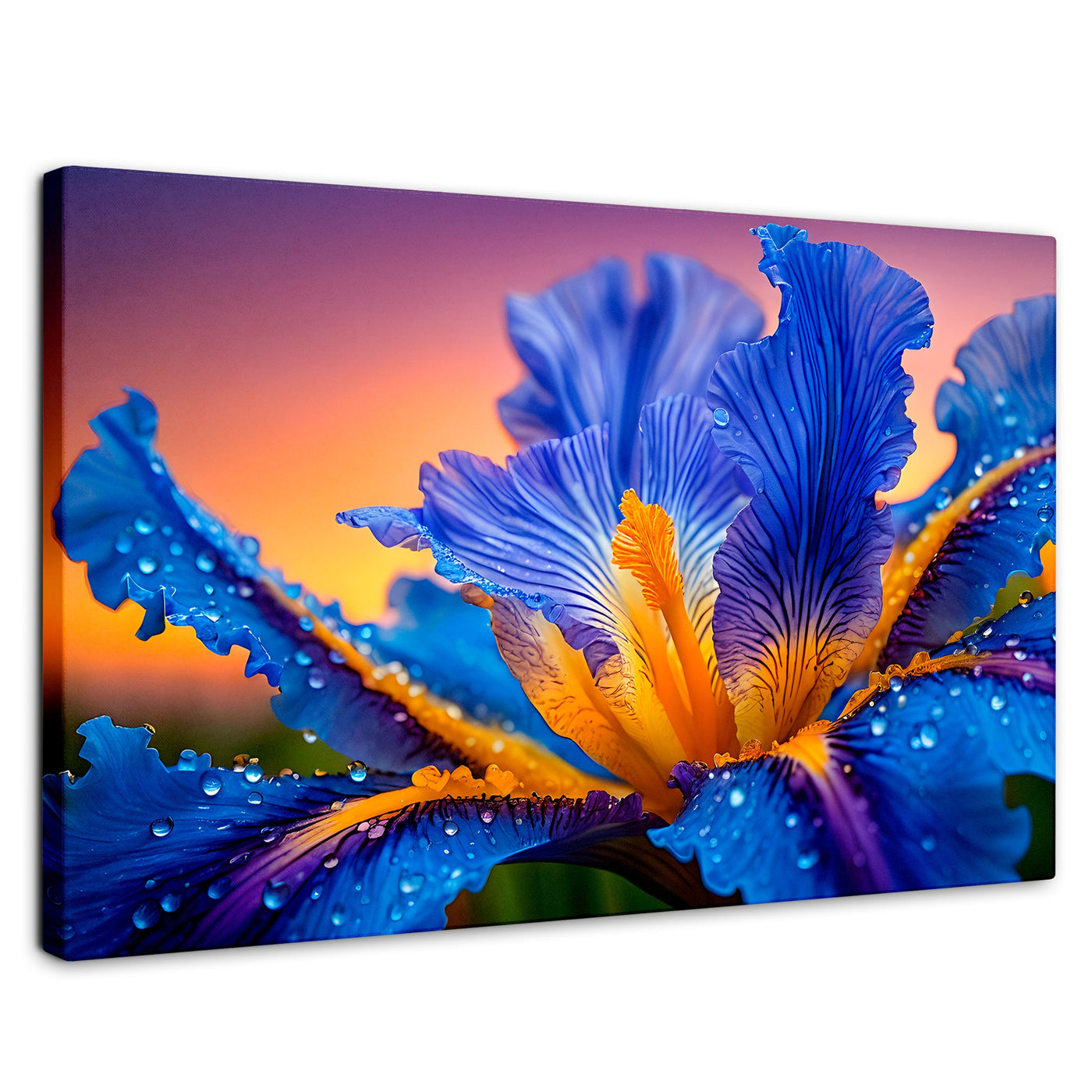 Cuadros Decorativos Canvas Revolution | Flor Iris Divino | Rectangular | Portada | Marco SinMarco