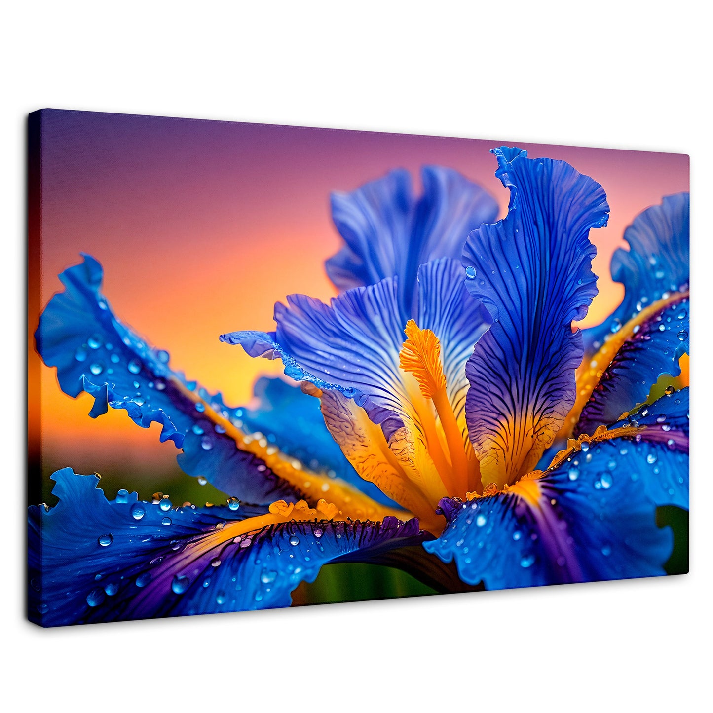 Cuadros Decorativos Canvas Revolution | Flor Iris Divino | Rectangular | Portada | Marco SinMarco