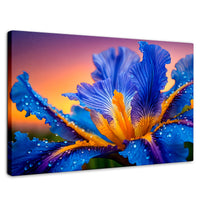 Cuadros Decorativos Canvas Revolution | Flor Iris Divino | Rectangular | Portada | Marco SinMarco