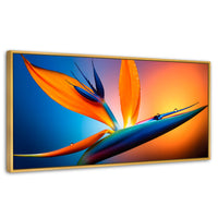 Cuadros Decorativos Canvas Revolution | Flor Paraiso Eterno | Panoramico | Portada | Marco Dorado