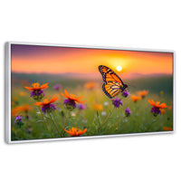 Cuadros Decorativos Canvas Revolution | Flores Del Alba | Panoramico | Portada | Marco Dorado