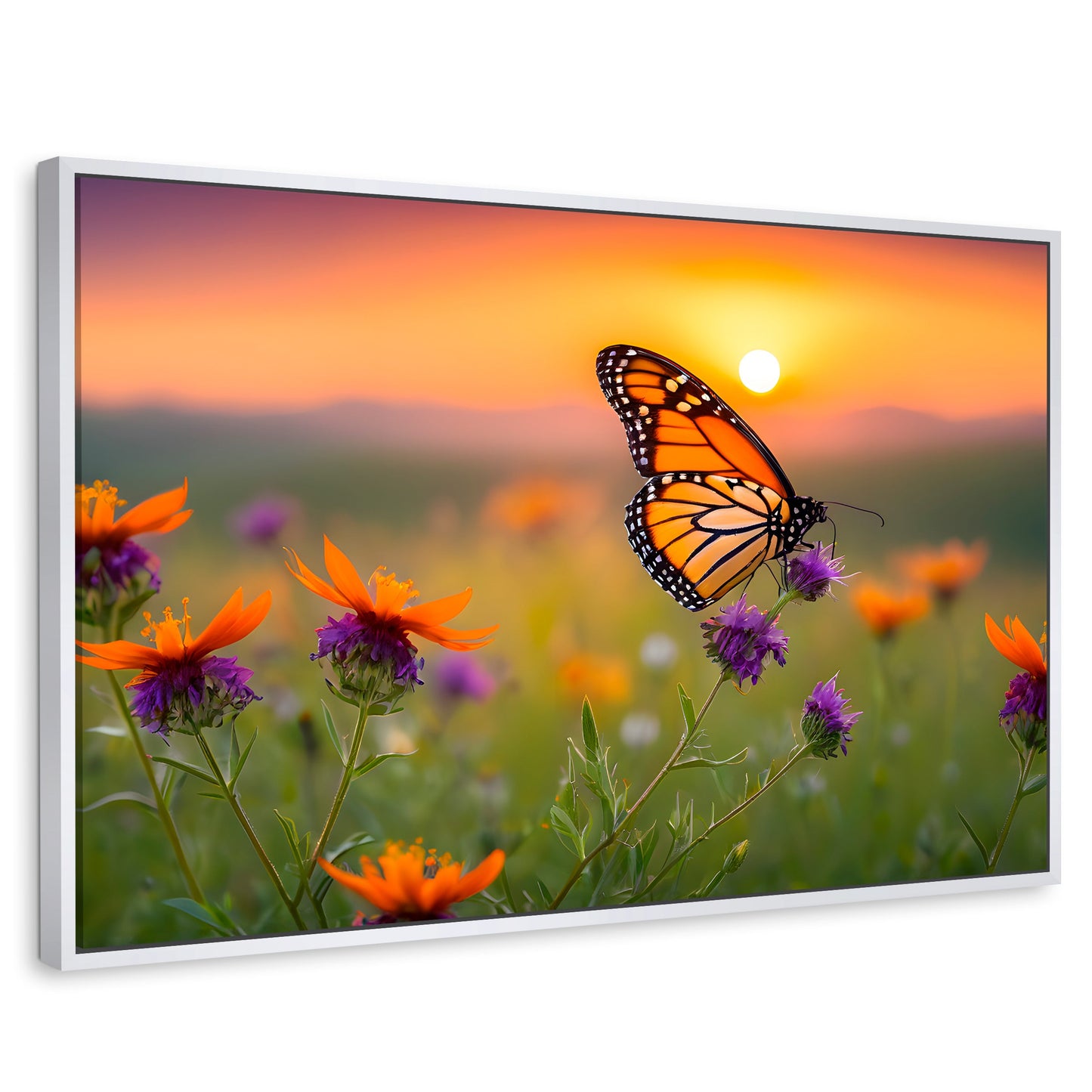Cuadros Decorativos Canvas Revolution | Flores Del Alba | Rectangular | Portada | Marco Blanco