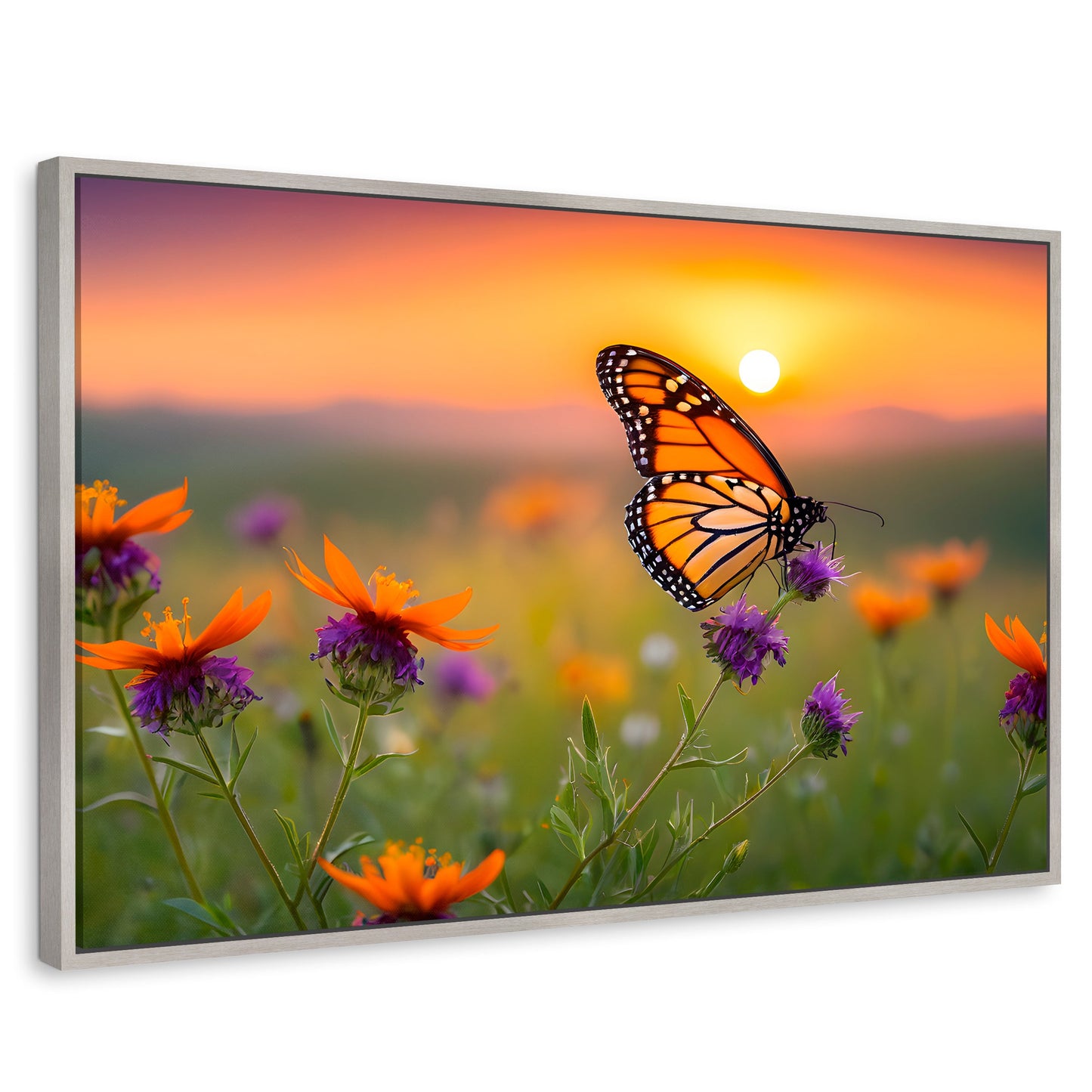 Cuadros Decorativos Canvas Revolution | Flores Del Alba | Rectangular | Portada | Marco Plateado
