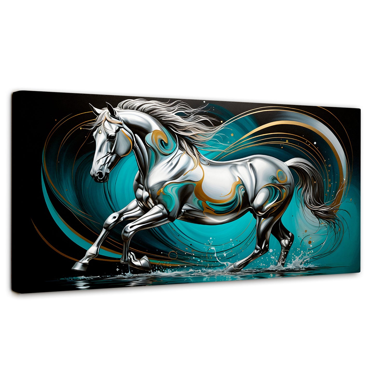 Cuadros Decorativos Canvas Revolution | Fuerza Caballo | Panoramico | Portada