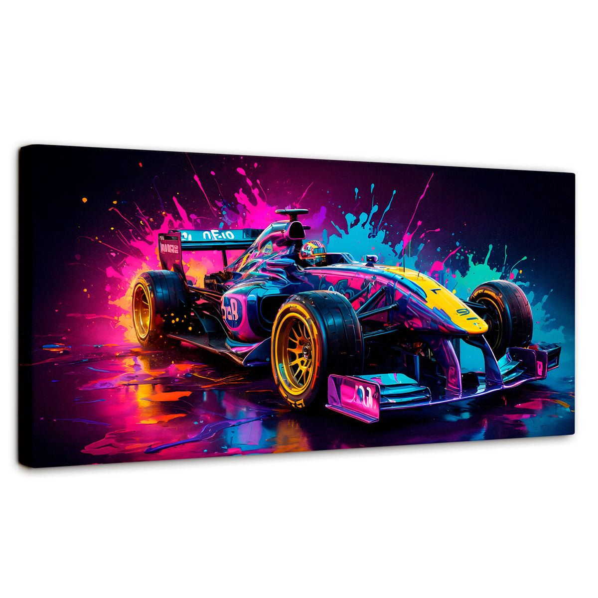 Cuadros Decorativos Canvas Revolution | Furia Multicolor | Panoramico | Portada | Marco SinMarco
