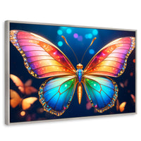 Cuadros Decorativos Canvas Revolution | Gemas En La Noche | Rectangular | Portada | Marco Plateado
