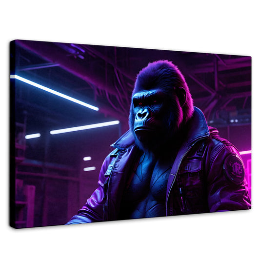Cuadros Decorativos Canvas Revolution | Gorila Con Chaqueta | Rectangular | Portada