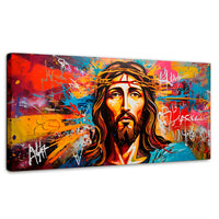 Cuadros Decorativos Canvas Revolution | Grafiti Sagrado | Panoramico | Portada | Marco SinMarco