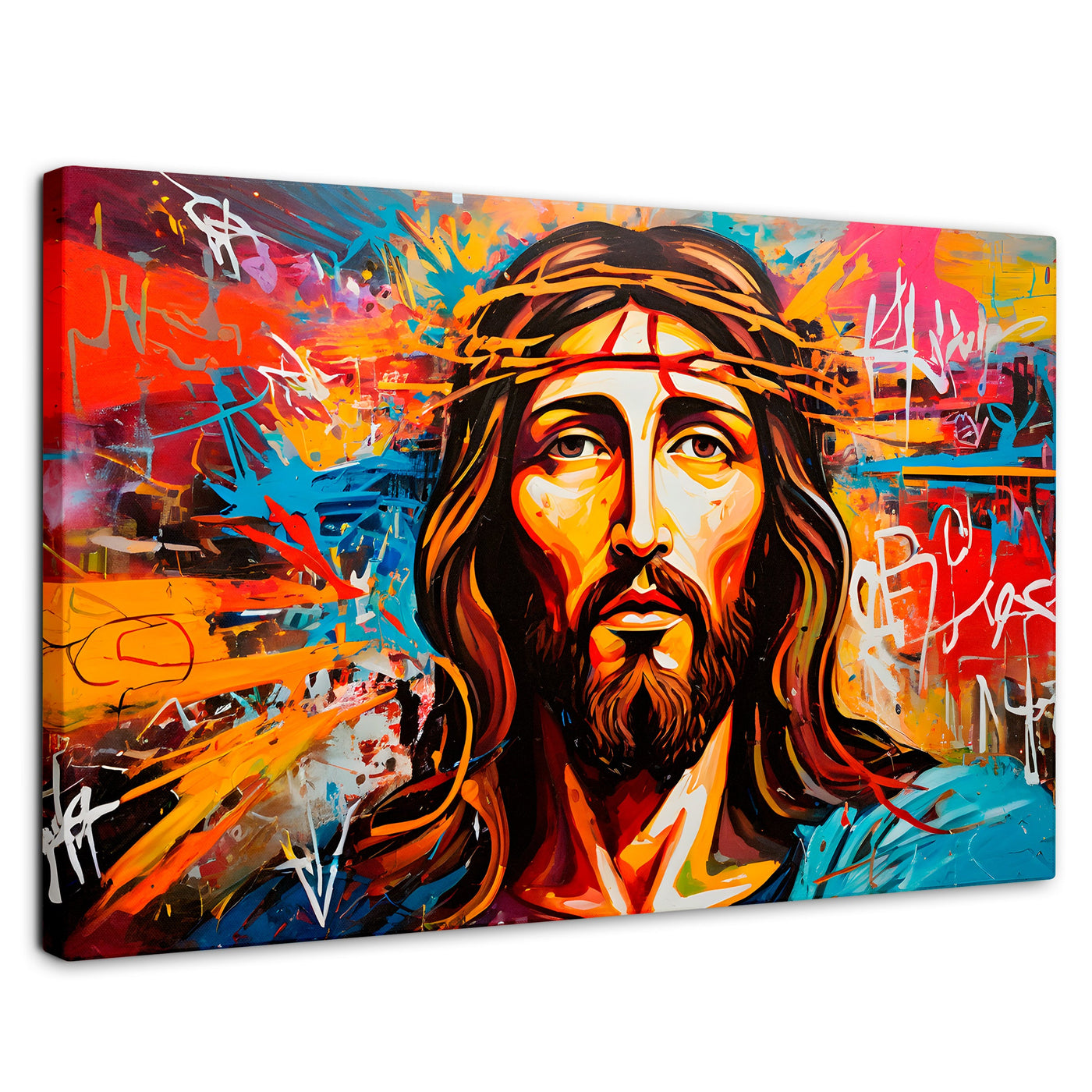 Cuadros Decorativos Canvas Revolution | Grafiti Sagrado | Rectangular | Portada | Marco SinMarco