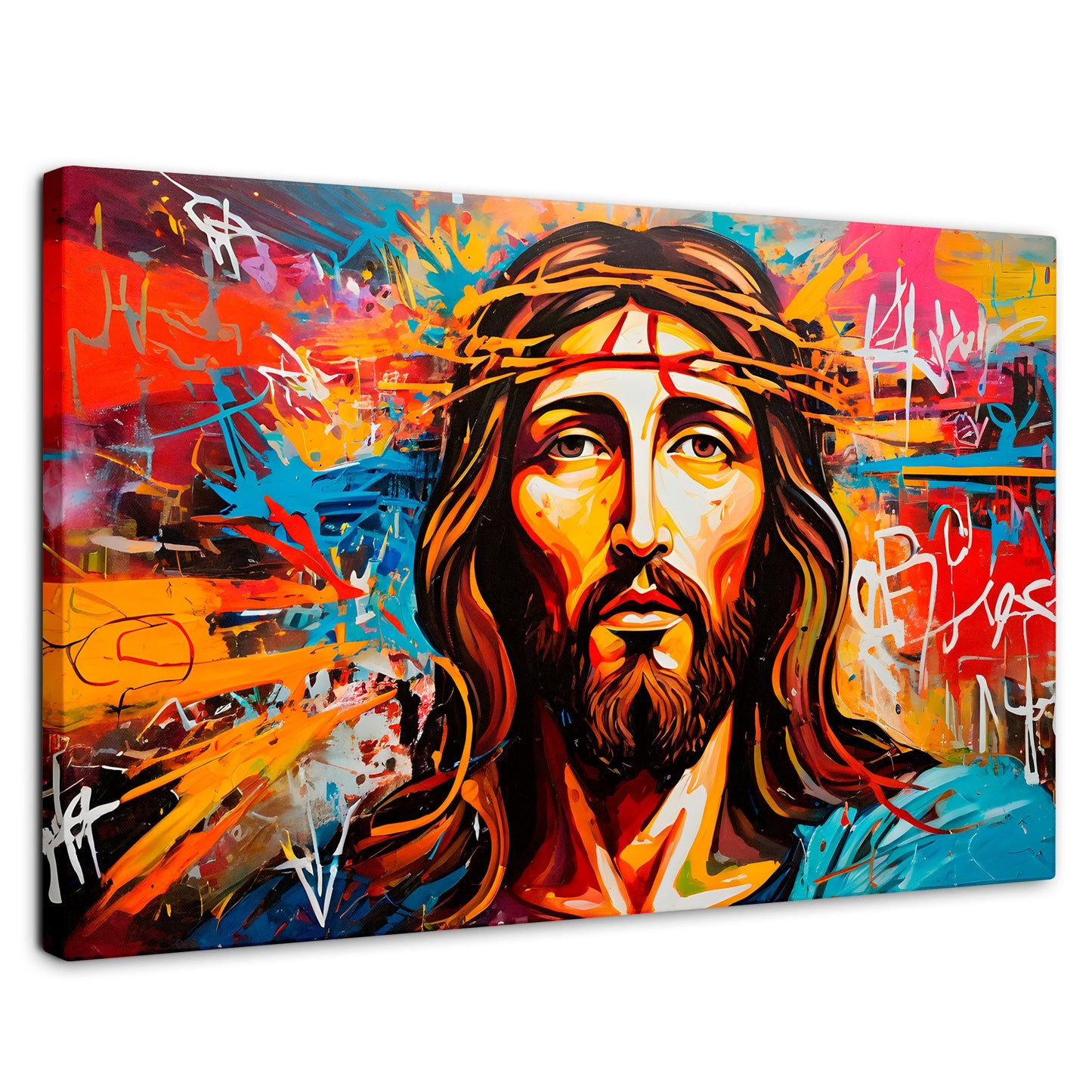 Cuadros Decorativos Canvas Revolution | Grafiti Sagrado | Rectangular | Portada | Marco SinMarco