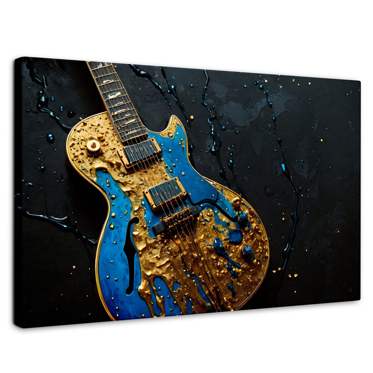 Cuadros Decorativos Canvas Revolution | Guitarra Celestial | Rectangular | Portada | Marco SinMarco