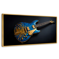 Cuadros Decorativos Canvas Revolution | Guitarra Estelar | Panoramico | Portada | Marco Madera
