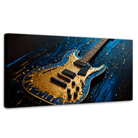 Cuadros Decorativos Canvas Revolution | Guitarra Luminosa | Panoramico | Portada | Marco SinMarco