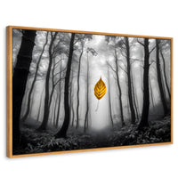 Cuadros Decorativos Canvas Revolution | Hoja En Silencio | Rectangular | Portada | Marco Madera