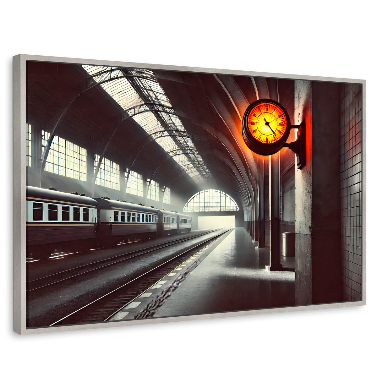 Cuadros Decorativos Canvas Revolution | Horas En Transito | Rectangular | Portada | Marco Plateado