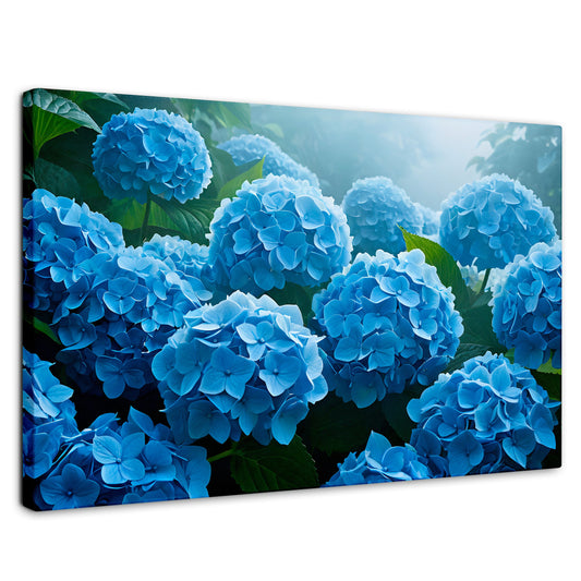 Cuadros Decorativos Canvas Revolution | Hortensias Azules | Rectangular | Portada | Marco SinMarco